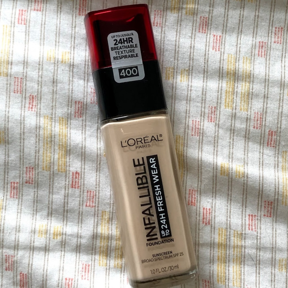 Swatched L'Oreal Fresh Wear in 400 Pearl
